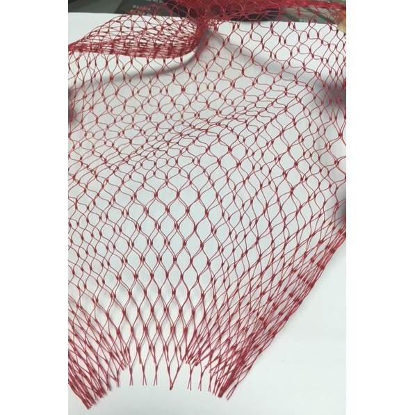 Malla Roja Tubular Tejida en Rombo 4 km (1 bala)