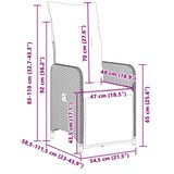 thumbnail of vidaXL 11-tlg. Garten-Bistro-Set mit Kissen Grau Poly Rattan