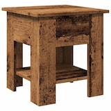thumbnail of Mesa de centro madera ingeniería madera envejecida 40x40x42 cm