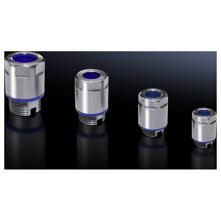 Rittal 2410021 Kabelverschraubung mit Gegenmutter, schlagfest M20 x 1.5 Edelstahl 5 St.