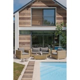 thumbnail of Salon de jardin 4 places en résine tressée miel - MONTMARTRE