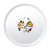 thumbnail of Saturnia Porzellan Pizzateller 31cm mit "Koch"-Verzierung (6 Stück)