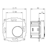 thumbnail of Eberle Controls UP-Raumregler 5-30C AC230V UTE 1001-RAL9010-G50 191810153502