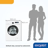 thumbnail of Exquisit Waschmaschine WA8014-020A weiss | 8 kg Fassungsvermögen | Energieeffizienzklasse A | 12 Waschprogramme | Kindersicherung | Startzeitvorwahl