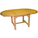 thumbnail of Premium XL Teak Ausziehtisch oval Gartentisch Gartenmöbel Holztisch 120-180cm
