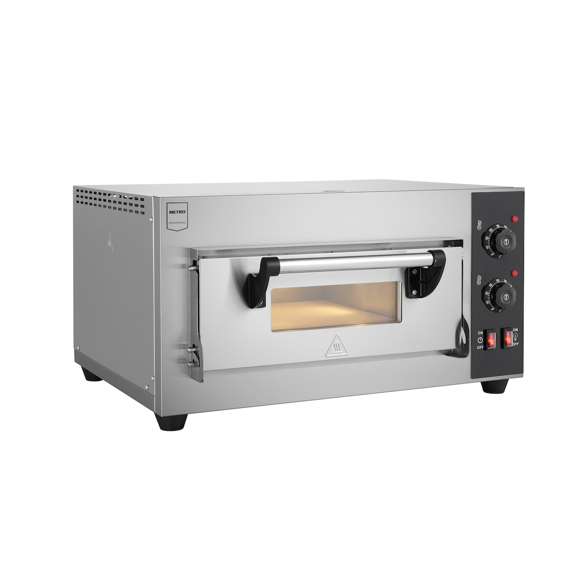 METRO PROFESSIONAL Horno para pizzas GPO11401, 63 x 62.6 x 34,8 cm, plateado