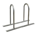 thumbnail of Fahrradanlehnbügel 140 x 88 cm Stahl feuerverzinkt Ø 50 mm grau freistehend Fahrradständer Parker                        Typ U