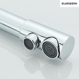 thumbnail of KLARWERK® Felix | 3-Wege Armatur Edelstahl Chrom glänzend | Filter Trinkwasser Wasserhahn Küche | 360° Osmose Mischbatterie U-Auslauf 3 Anschlüsse