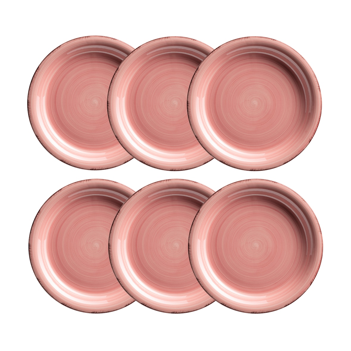 MÄSER Dessertteller 19,5 cm, 6-er Set, Lumaca, KORALLE