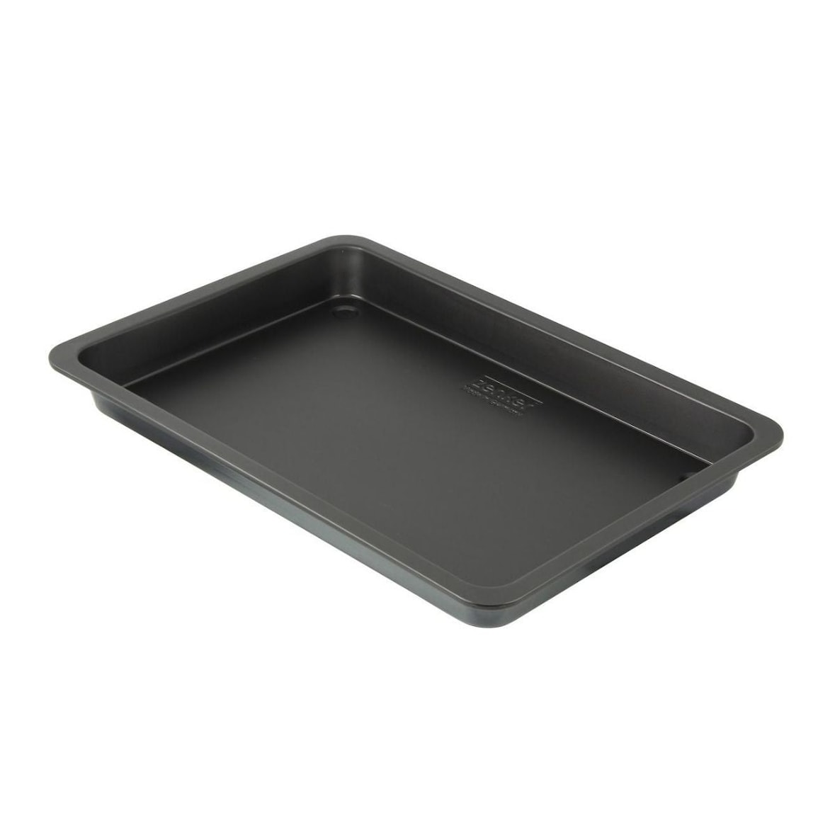 Zenker Black Metallic Pflaumenkuchenblech, Blechkuchen, Kuchen Blech, Backform, Kuchenform, Antihaft Classic, Schwarz, L 42 cm, 6536