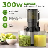 thumbnail of Balter Entsafter Slow Juicer, Große 135MM Öffnung, 300 Watt, Entsafter für Gemüse und Obst, Früchte, Saftpresse, BPA Frei, leise