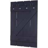 thumbnail of Wandgarderobe | HxBxT 91x60x10cm | 6 Haken | Dunkelgrau shabby | Garderobe Garderobenpaneel