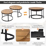 thumbnail of Merax tuinloungeset voor 5-6 personen, tuinmeubelen, eetset voor terras, balkon, tuin, binnen, buiten, eetset, 6-delig
