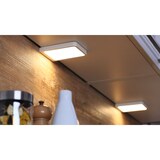 thumbnail of Paulmann Éclairage sous-meubles LED Vane 2x8W 105x140mm 2x430lm 230/12V carré Blanc dépoli 93583
