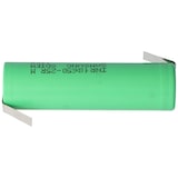 thumbnail of Samsung INR18650 25R 2500mAh 3,6V - 3,7V ungeschützt mit Lötfahne Z 64 ,85x18,3mm