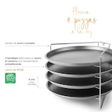 thumbnail of Lacor Soporte Para Hornear Pizzas, 4 Bandejas Y Soporte Varilla,
