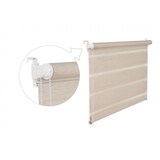 thumbnail of Doppelrollo Duorollo 45 cm breit 200 cm lang natur beige inkl. Seilzug Fensterrollo Klemmrollo Jalou