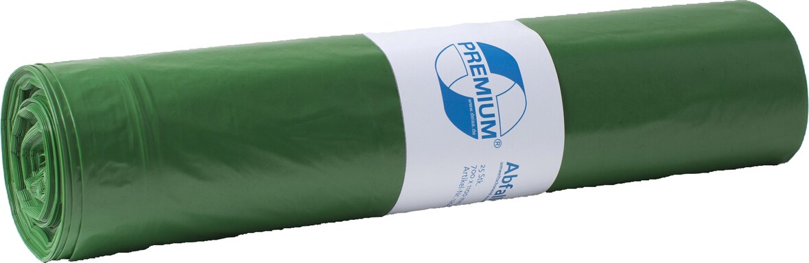 Müllsack Standard 575x1000mm 70l grün 25 Stück