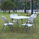 thumbnail of Mesa buffet Bolero cuadrada y plegable en color blanco 860x860x740mm