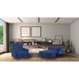 thumbnail of Dmora Divano Letto Almerinda, Divano singolo, 100% Made in Italy, Poltrona soggiorno con apertura a carrello, in tessuto imbottito, Cm 110x90h85, Blu