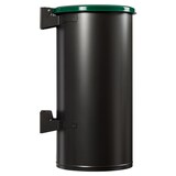 thumbnail of ROSSIGNOL Poubelle murale 80L corps manganèse TUBO vert mousse