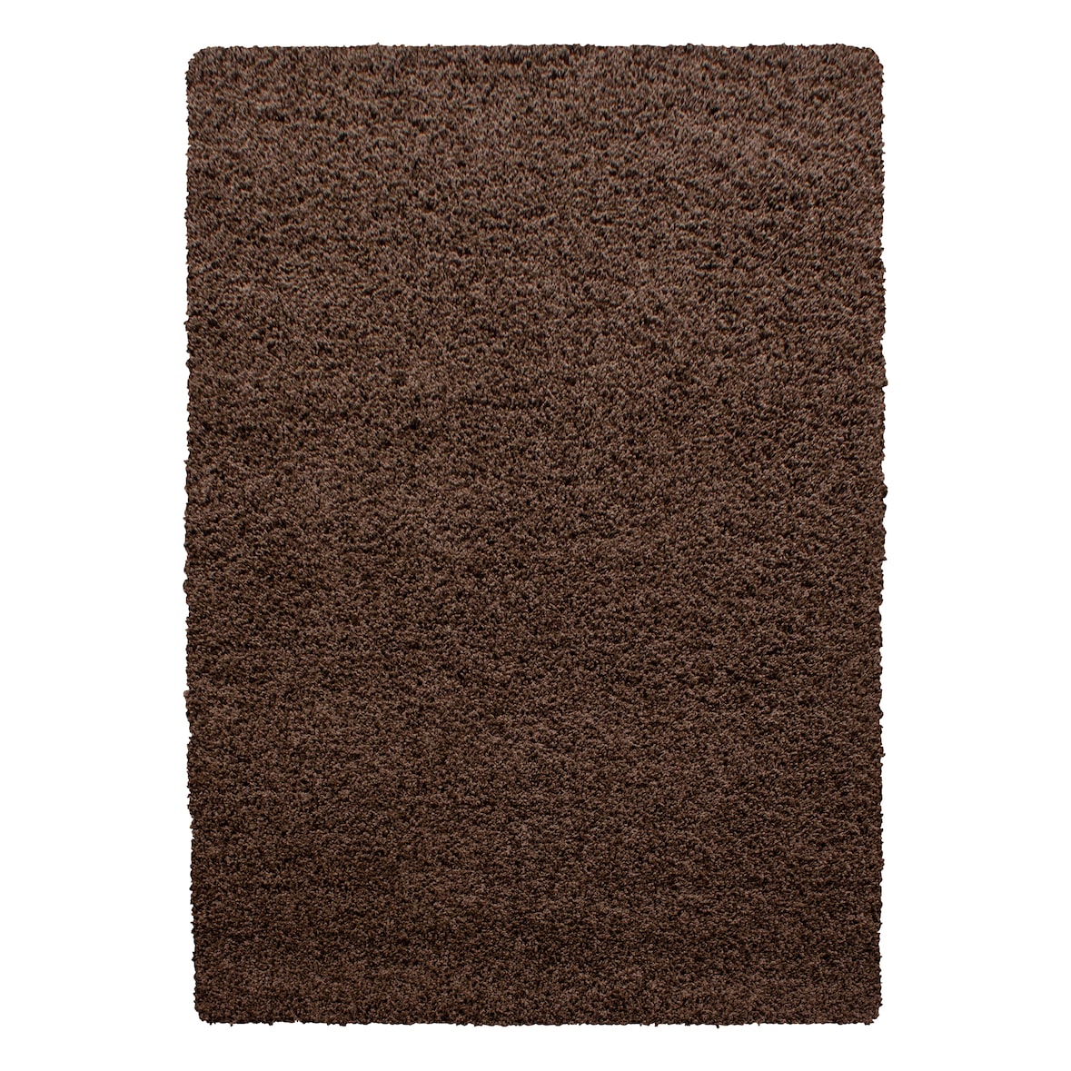 Teppich Hochflor Langflor Uni Kuschelig Waschbar Strapazierfähig Wohnzimmer Schlafzimmer OEKO-TEX Braun 80x150 cm – RHEIN von Kadima Design