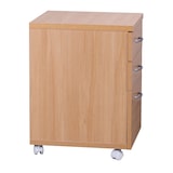thumbnail of Rollcontainer Rollwagen Rollschrank Büro Container Schubladen Schrank Buche