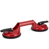 thumbnail of Saugheber bis 100kg mit 2 Saugnäpfen rot Gummisauger Vakuumheber Vakuumsauger Glasheber Glassauger