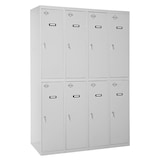 thumbnail of SimonRack Taquillas Vestuario Metálica, 1800x1200x500 mm, 2 Puertas, 4 Módulos, Incluye Llave, Gris - Simonlocker