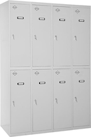 Casier Vestiaire Métallique Simon Rack 1 Compartiment 915x400x500 Mm Anthracite/Rosé - Serrure Avec Clé