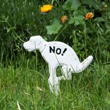 thumbnail of Moritz Steckschild NO! kein Hundeklo groß Verbotsschild aus Gusseisen Hunde Verboten Warnschild NO Dog allowed Schild Gartenschild keine Hundetoilette