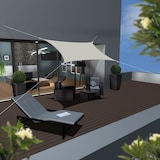 thumbnail of Vela de Sombra rectangular Kalahari 3x2m poliéster beis