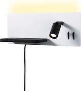 thumbnail of Paulmann LED Wandleuchte Serra USB C   2700K 520lm / 180lm 230V 5,5W / 2,6W dimmbar Weiß matt#Schwarz matt 71103