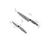 thumbnail of Elegantes Damast Messer Set Edelstahl – Kochmesser Obstmesser - extra scharf