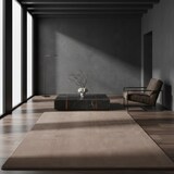 thumbnail of Teppich Schlafzimmer Unifarben Elegant Waschbar Strapazierfähig Wohnzimmer Esszimmer Pflegeleicht Mokka 140x200 cm – ISAR von Kadima Design