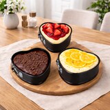 thumbnail of 3er Set Herz Springform Ø 11,5 cm Airfryer Backofen bis 230 °C