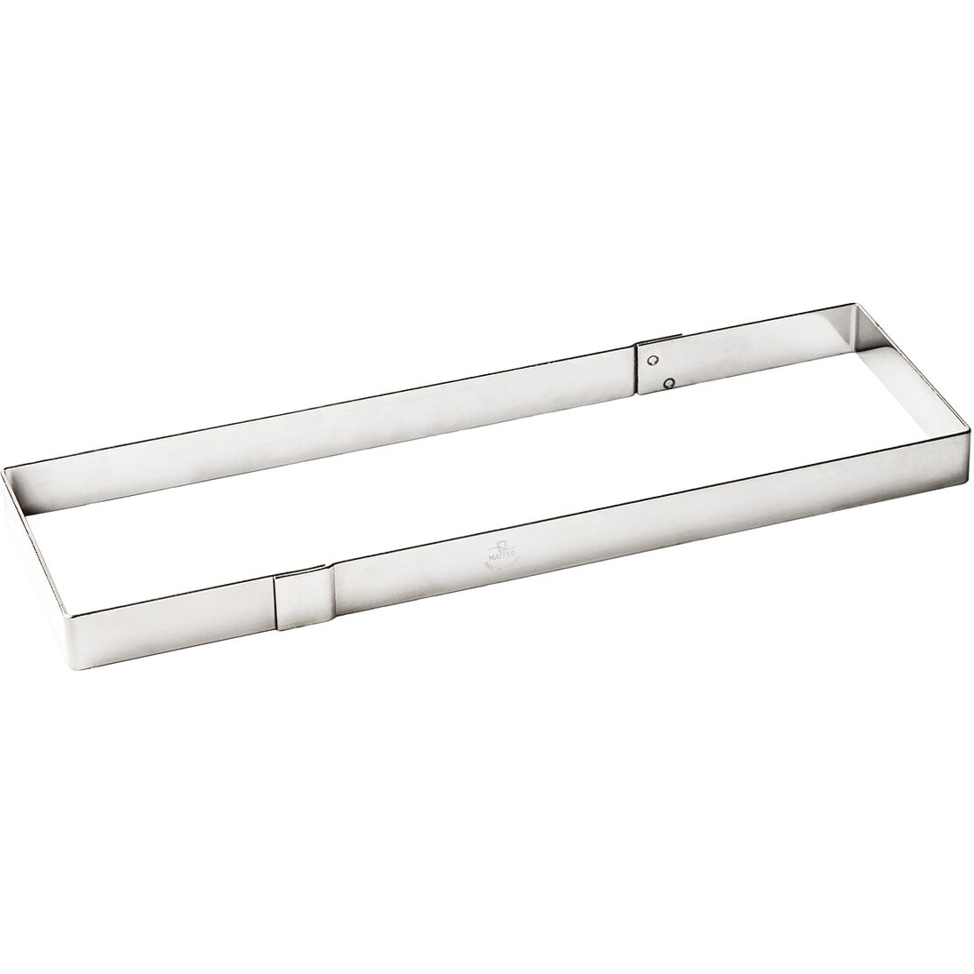 Matfer Rechteckiger Edelstahlrahmen für Mousse, extrastark, 37x9x4 cm (371017)