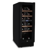 thumbnail of Les Petits Champs Einbau-Weinschrank für 17 Flaschen CAVCEDB17 53L Black Edition, 2 Temperaturzonen, Anti-UV, LED