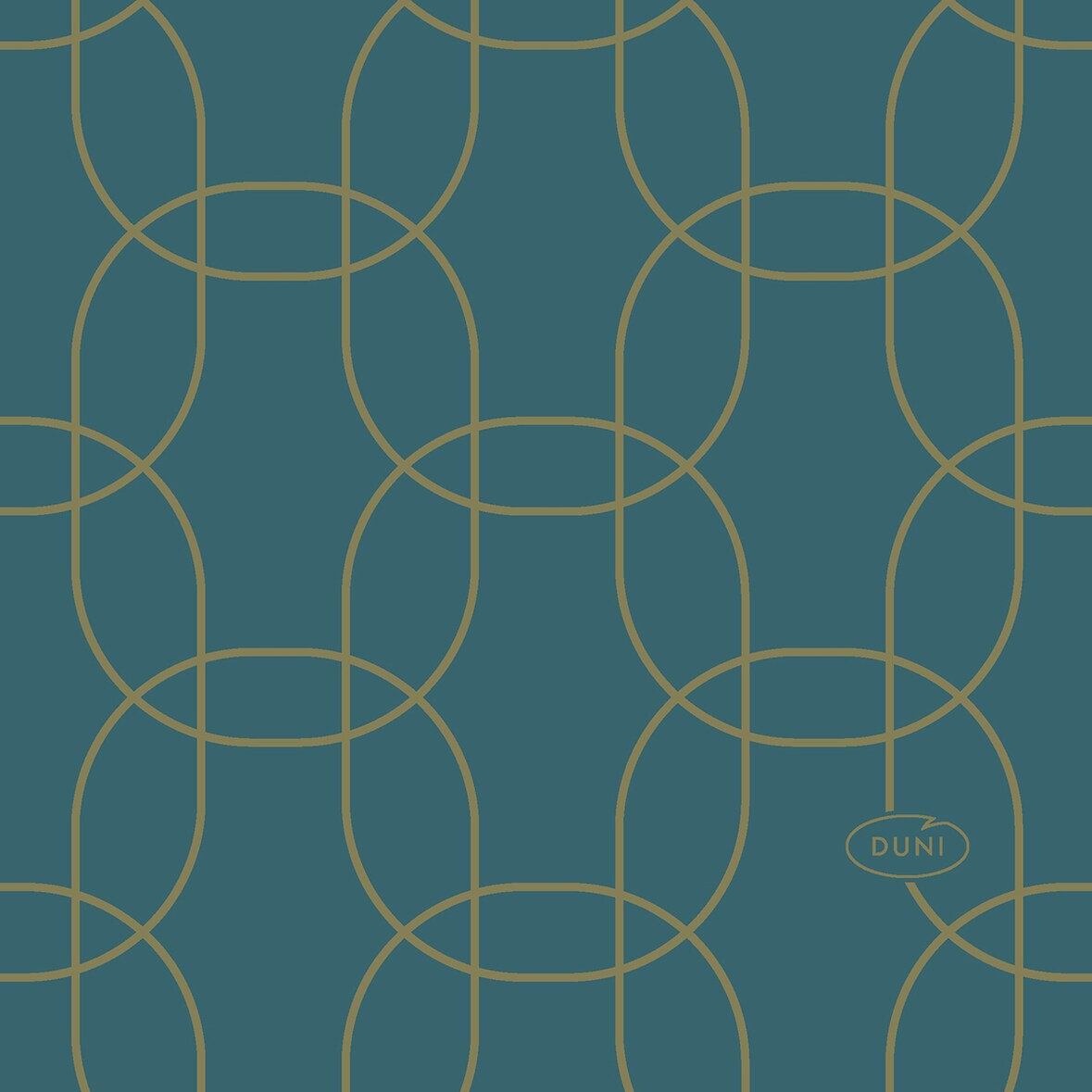 Duni Dunisoft®-Serviette 20 x 20 cm Golden Deco, 2880 Stk/Krt (16 x 180 Stk)