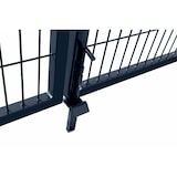 thumbnail of Gartentor Zauntor Einfahrtstor Stabmattenzaun Doppelflügel Anthrazit Grau 800 x 3500 mm