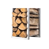 thumbnail of Kaminholzständer Spark edelstahl/180 cm