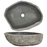 thumbnail of vidaXL Waschbecken Flussstein Oval (45-53)x(34-41) cm