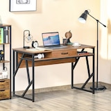 thumbnail of HOMCOM Scrivania Moderna Metallo e MDF Stile Industriale