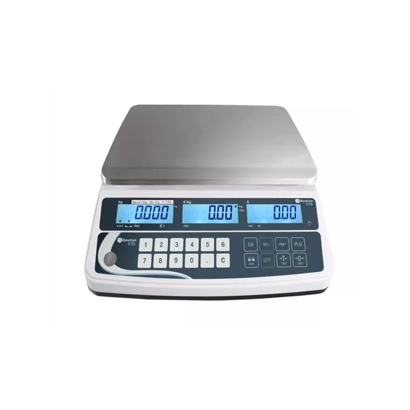 Balance poids prix homologuee pour commerce ou marche XTA - 3/6kg - 1/2g (avec vignette verte 2 ans + carnet métrologique)