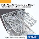 thumbnail of Exquisit Geschirrspüler GSP508-030D schwarz | Spülmaschine 55 cm | Power+ | ECO Modus | Standgerät