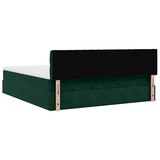 thumbnail of vidaXL Ottoman-Bett mit Matratze & LEDs Dunkelgrün 180x200 cm Samt