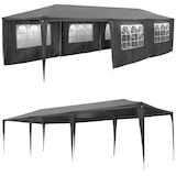 thumbnail of tectake Padiglione Elasa 9 x 3 m con 8 pezzi laterali - grigio - 404875