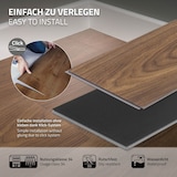 thumbnail of ML-Design PVC Bodenbelag Click Vinyl 4,62 m² 21 Dielen 122x18x0,42 cm Outtrigger Eiche Braun Holzoptik Wasserfest Rutschfest