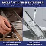 thumbnail of Louis tellier -  Mandoline inox professionnelle avec chariot -  3 & 10 mm -  20638CHB