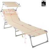 thumbnail of tectake Tumbona Chloe  Beige